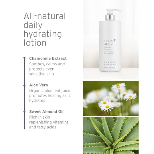 Kerstin Florian Chamomile Body Lotion | Nourishing Hydrating Moisturizer with Aloe & Jojoba Oil | Soothes Dry Skin | 32 fl oz