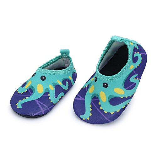 JIASUQI Baby Boys and Girls Barefoot Swim Water Skin Shoes Aqua Socks for Beach Swim Pool