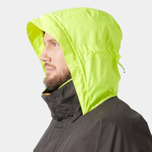 Helly-Hansen Men's Pier Jacket 4.0 - Adjustable Hood Raincoat - Sailing Wet Weather Gear - Lightweight Outdoor Jacket