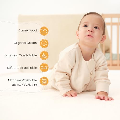 kaiya baby Unisex Sleeping Bag for Babies and Toddlers 2.5 Tog Sleep Sack, Long Sleeve Sleep Sack, Wearable Blanket Baby