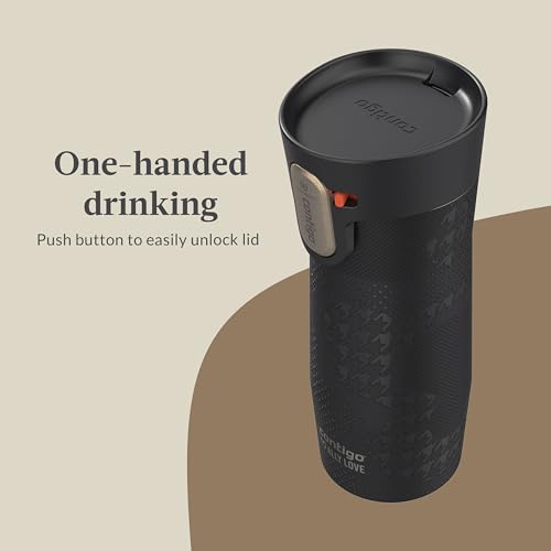 Contigo x Ally Love Stainless Steel Vacuum-Insulated Travel Mug with Autoseal and Easy Clean Lid, Spill-proof, Keeps Drink...