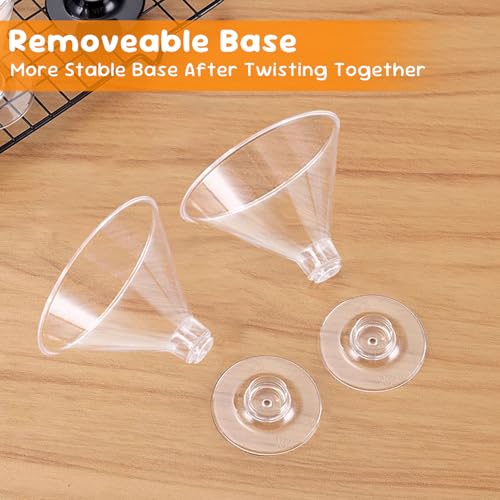 S8686S 50 PCS Disposable Martini Glasses for Parties 5oz,Plastic Martini Glasses Disposable,Martini Plastic Cups for Weddi...