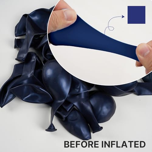 PartyWoo Navy Blue Balloons 99pcs Different Sizes of 36 18 12 10 5 Inch Dark Blue Balloon Arch Kit Garland for Graduation ...