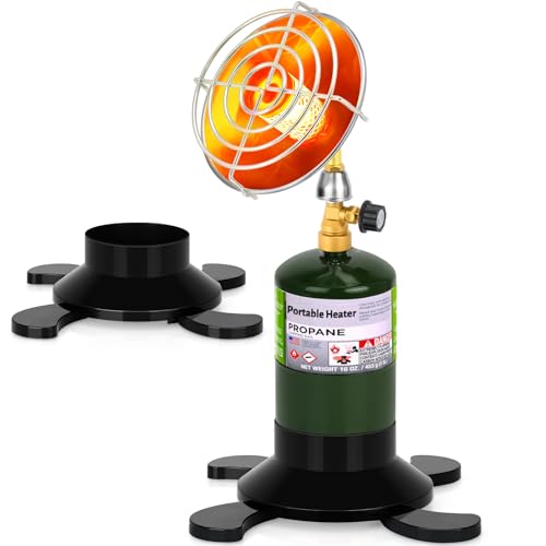 Portable Propane Heater for Camping Outdoor, Space Patio Garage Heater with Control Valve Cordless, Tent Heaters with Fold...