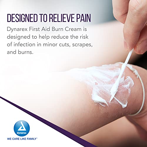 Dynarex First Aid Burn Cream - Burn Ointment For Minor Cuts, Wounds, Burns - Single Dose Water-Based Formula with Benzalko...