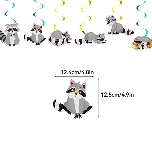 Raccoon Party Decorations Birthday Party Supplies Includes Banner Spirals Cake Topper Cupcake Toppers Balloons For Woodlan...