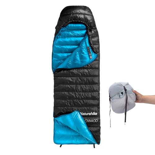 Naturehike Ultralight Down Cold Weather Sleeping Bag, 650FP Compact Sleeping Bag 3-4 Season for Adults & Kids, Backpackin...