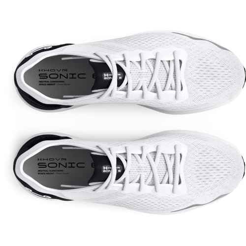 Under Armour Men's HOVR Sonic 6, (105) White/Black/White, 7.5, US