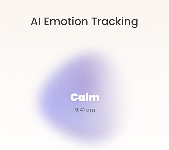 NUNA Pendant – Smart Necklace for Mood Emotion Monitoring Tracking, Mindfulness Vibration Waves, Meditation Support, Hourly Story of Mood Snapshot, Emotional Awareness App, Smart Wellness Wearable