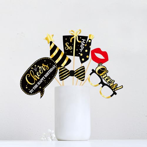 INNORU 90th Birthday Photo Booth Props, Women Men 90th Birthday Photoshoot Funny Birthday Party Photography Props Favor 90...