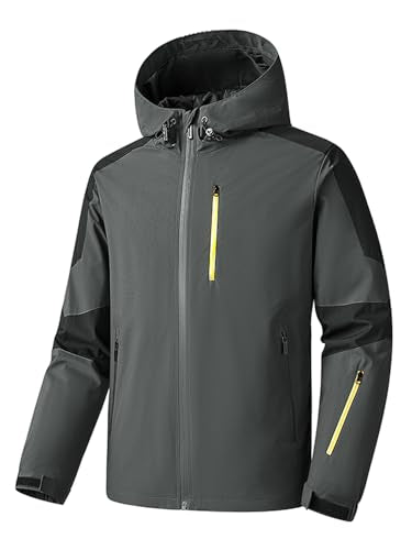 Men's Softshell Jackets Waterproof Lightweight Warm coats for Hiking Travel Skiing Windbreaker