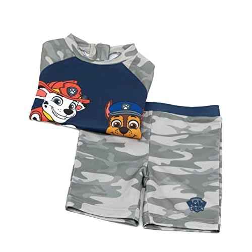 Paw Patrol Swimsuit Boys Toddlers 2 Piece T-Shirt Shorts Swim Set