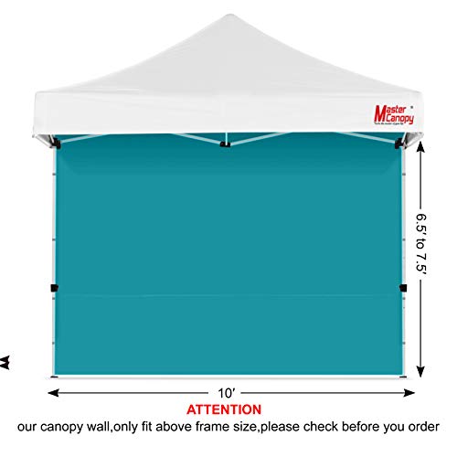 MASTERCANOPY 10x10ft Canopy SunWall Instant Canopy SideWall for Pop Up Canopy Tent Gazebos, UV Protection Sidewall Only, S...