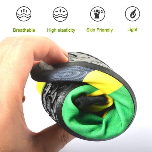 VOARYISA Water Shoes for Women and Men Quick-Dry Swim Beach Shoes for Outdoor Surfing Yoga Exercise Jamaica Flag Caribbean...