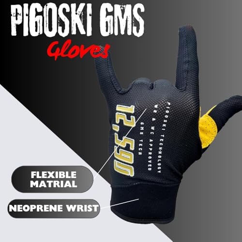 PIGOSKI GMS Light Weight Water Ski Gloves UV Protection Fishing Gloves for Men and Women