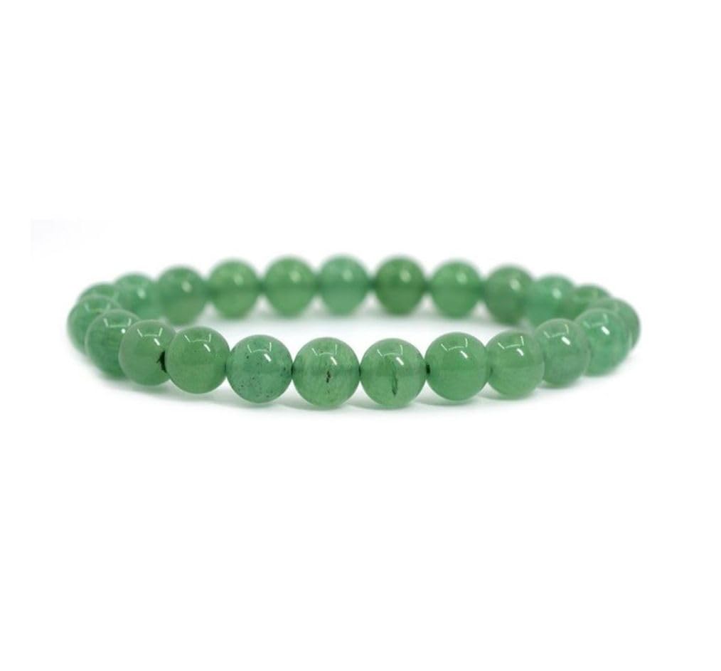 Adabele Real Natural Green Aventurine Gemstone Beaded Bracelet 8.5 inch Stretch Chakra Healing Crystal Stone Jewelry Women Mom G