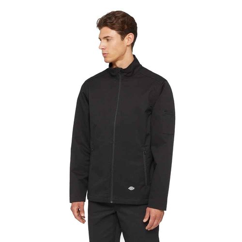 Dickies Men's Zippered Softshell Jacket, Black, M