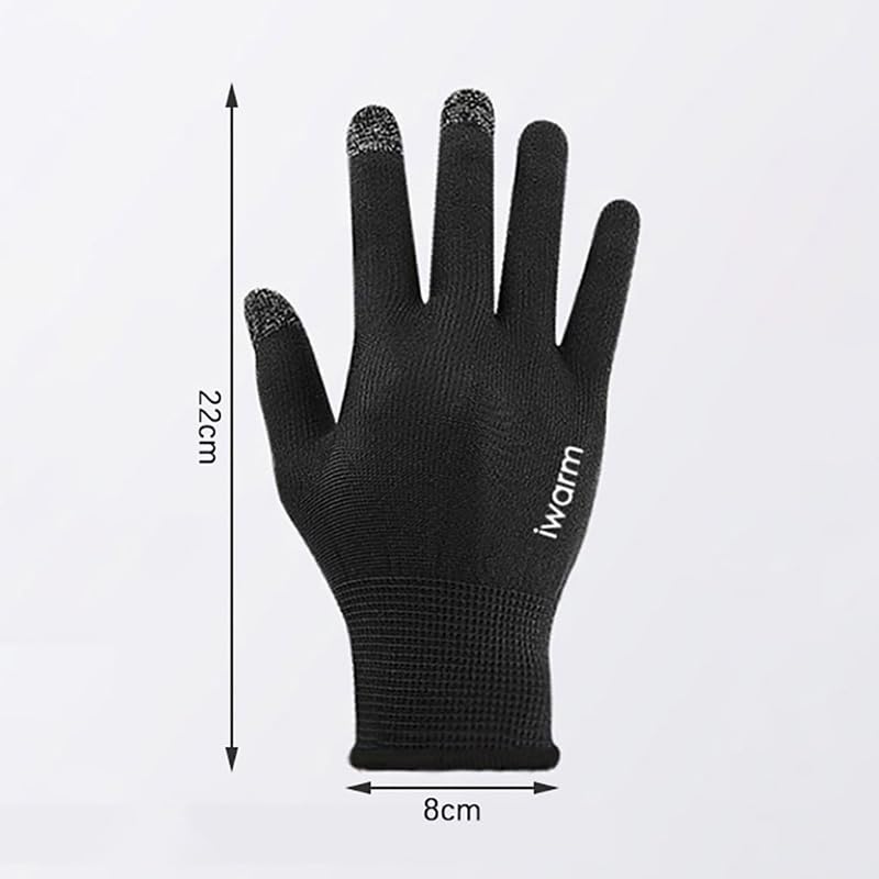 Lightweight Running Gloves, Touch Screen Anti-Slip Warm Gloves Liners for Cycling Biking Sporting Driving for Men Women