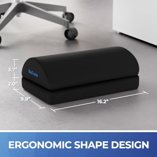 BlissTrends Foot Rest for Under Desk at Work-Versatile Foot Stool with Washable Cover-Comfortable Footrest with 2 Adjustab...