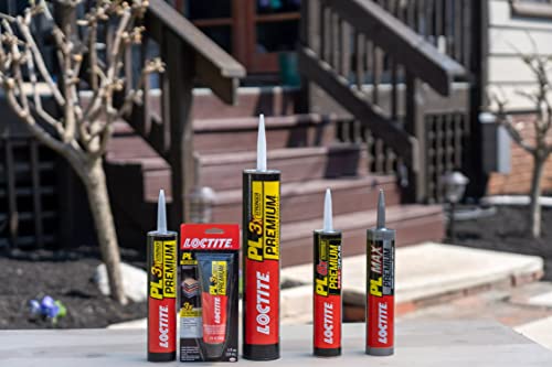 Loctite PL Premium Fast Grab Polyurethane Construction Adhesive, Gray, 10 fl oz Cartridge, 1 Pack