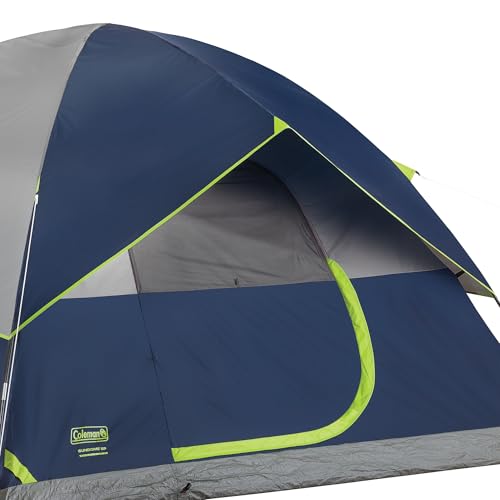Coleman Sundome Camping Tent with Rainfly, 2/3/4/6 Person Tent Sets Up in 10 Mins, Weatherproof Shelter for Camping, Festi...