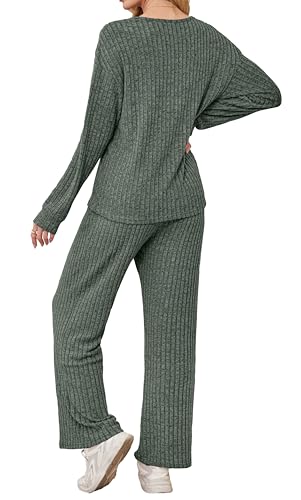 RUMIA Fall Outfits for Women 2025 Vacation Matching Sweater Lounge Sets (S-2XL)