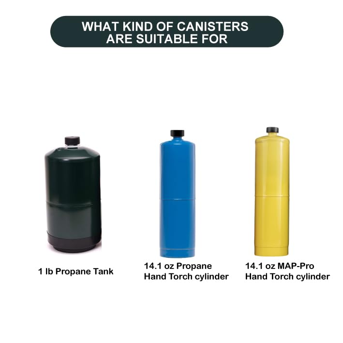 SOOYEAH 1LB Propane Cylinder Protect Caps with Magnetic,Sealed Caps(pack of 4PCS),Metal Material-Black