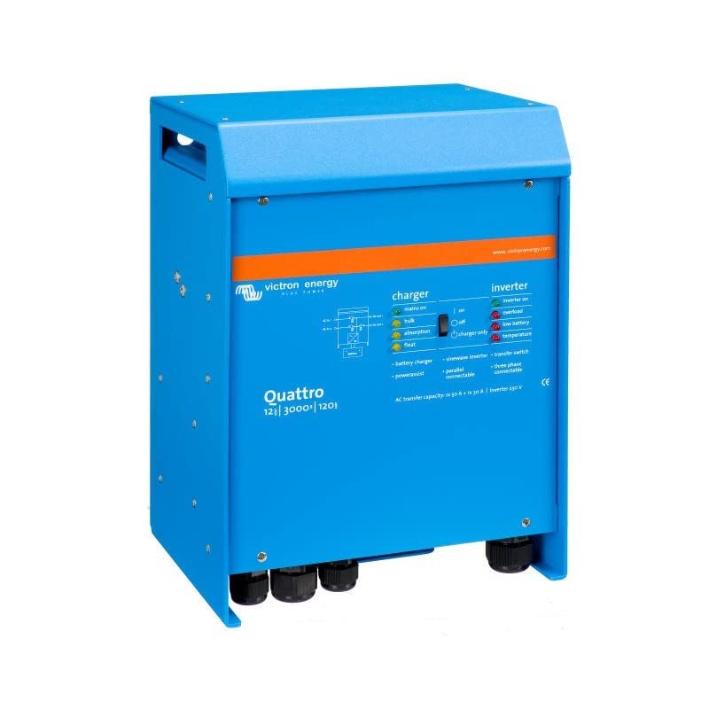 Victron Energy Quattro 3000Va 48-Volt Pure Sine Wave Inverter And 35 Amp Battery Charger