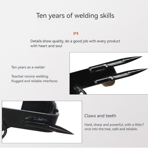 TNDCKP Professional Tree Climbing Gear Kit | High-Strength Steel Spikes | Safe & Comfortable Design | Ergonomic Fit | Idea...