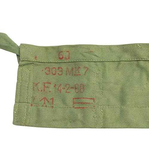 Stripper Clips, 5 rd, Enfield 303 SMLE - Original Australian Army Issue - 10 Pack Complete with Original Cotton 50rd Bandolier - New Old Stock Condition
