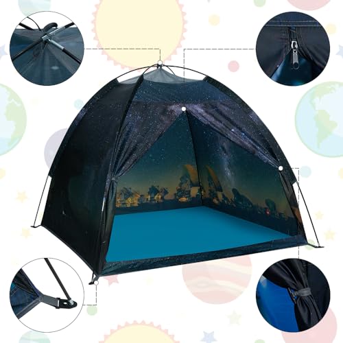 Mnagant Kids Play Tent-61”x61”x45”Imaginative Play Popup Tent Space World Tent for Kids Indoor/Outdoor Fun-Kids Galaxy Dom...