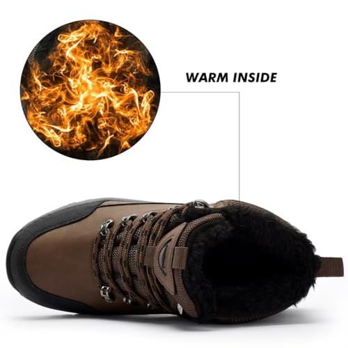 Water Resistant Boots for Woman Warm Comfortable Trail Non-Slip Camping Snow Hiking Boots
