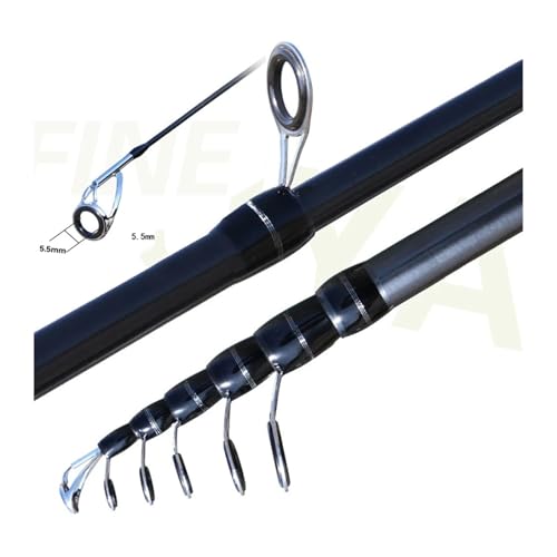 Fishing Rod 1.8M-3.0M Casting/Spinning Telescopic Lure Fishing Rod Ultralight Carbon Pole M Power Solid Tip Bait WT 8-18g ...