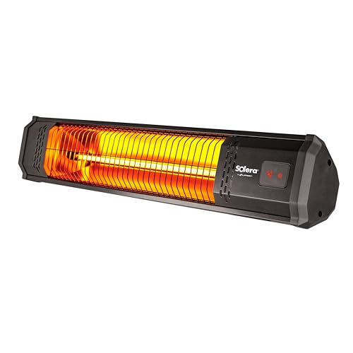 Solera Detachable Electric RV Awning Outdoor Patio Heater with Built-in Timer, Powder Coated Steel Construction, UL Certif...