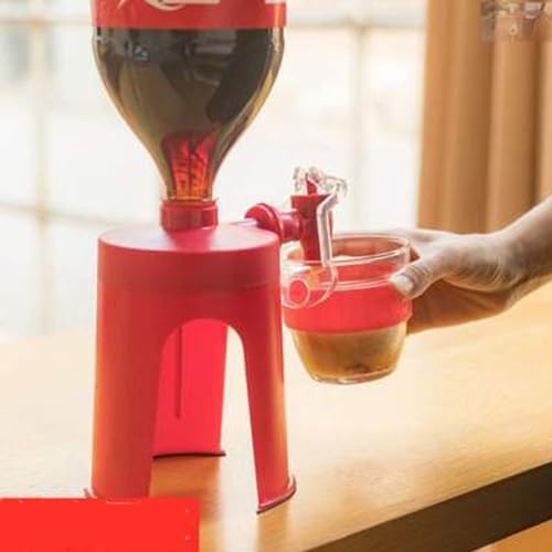 LONGLUAN 2 Liter Soda Dispenser, Soda Pop Dispenser, Soda Dispenser, Soda Bottle Dispenser, Soda Drink Dispenser Bottle Up...