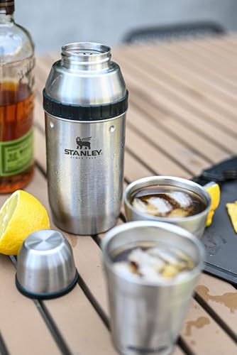 Stanley Happy Hour Cocktail Shaker Set 20 oz | Bartender Kit for Camping and Travel | Cocktail Drink Mixing Set with 2 Cup...