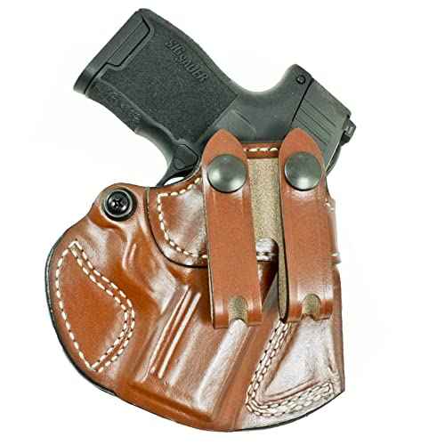 DeSantis 028BA8JZ0 Gunhide, Cozy Partner Inside The Pant Holster, Fits Sig P365 Right Hand Black Leather