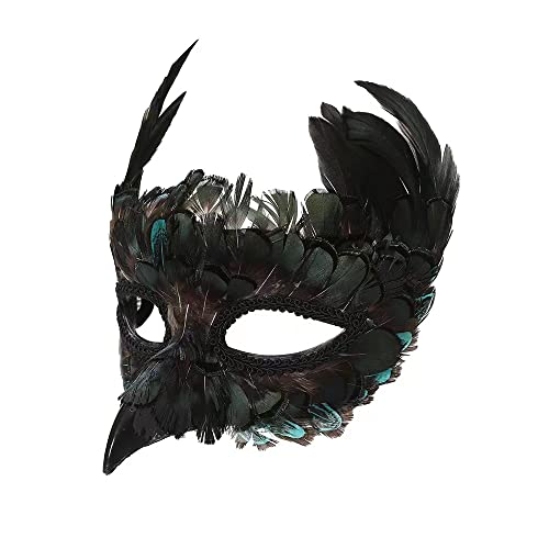 tmroeet Costume Masks Feather Animal Mask Masquerade Bird Mask Halloween Mardi Gras Cosplay Party Masque