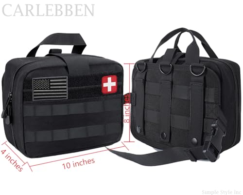 Carlebben Survival Kit Camping kit First Aid Kit Emergency Bugout Bag Gifts for Men Tactical Gear Accessories Molle Attach...