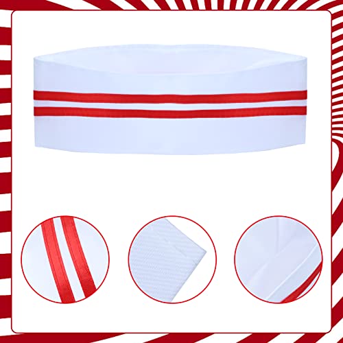 Keymall Waiter Costume Kit-Soda Jerk Costume Kit-Including 3 Pieces Hat Apron Bow Tie For Halloween 1950s Theme Costume