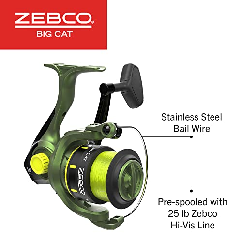 Zebco Big Cat Spinning Reel and Fishing Rod Combo