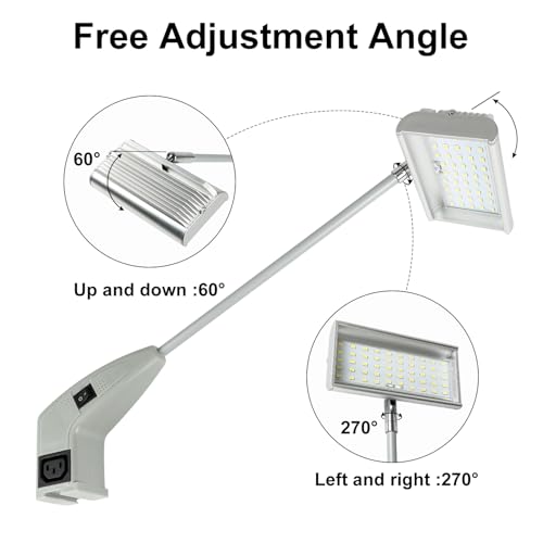 SUNLITOPTO Trade Show Lights LED Display and Exhibit Arm Lighting, Connectable Tradeshow Lights Included Clamps, Mounting ...