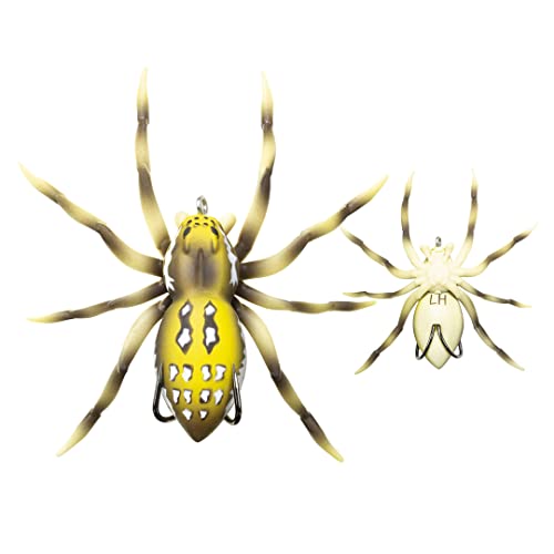 LUNKERHUNT Phantom Spider Lure for Bass Fishing (2.5 Inch) | Topwater Spider Fishing Lure with Natural Walking Action | So...