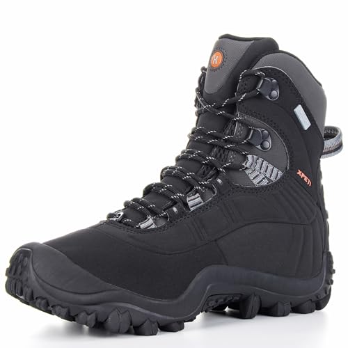 XPETI Men’s Thermator Mid-Rise Lightweight Hiking Insulated Non-Slip Outdoor Boots