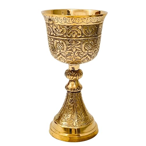 ALADEAN Vintage Chalice Goblet | 1x Royal Wine Cups of King Arthur - Renaissance Medieval Goblet Gifts, Wedding Anniversar...