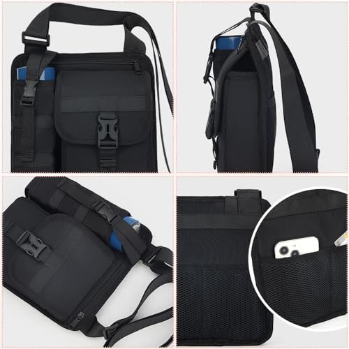 Drkicsy Shoulder Bags With Water Bottle Holder, Sling Backpack Shoulder Crossbody Bag Sports Workout Bags Crossbody Water ...