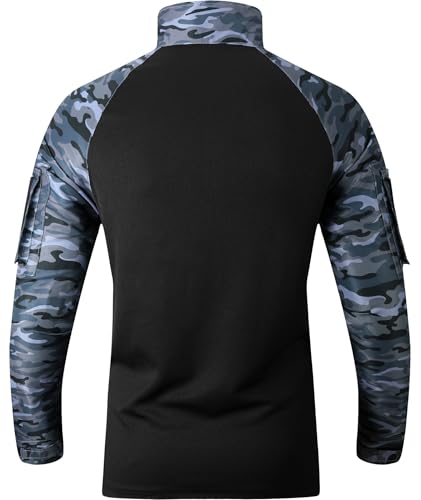 Men's Outdoor Performance Tactical Polo Shirts Long Sleeve