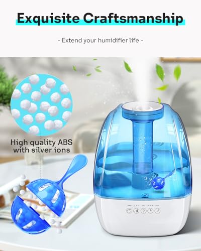 Leemone Humidifier Cleaner 12 Pack, Demineralization Cleaning Ball, Works in All humidifiers and Fish Tanks, Purifies Wate...