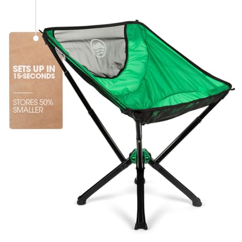 CLIQ Portable Chair Version 1.0 - Lightweight Folding Chair for Camping - Supports 300 Lbs - Perfect for Outdoor Adventure...