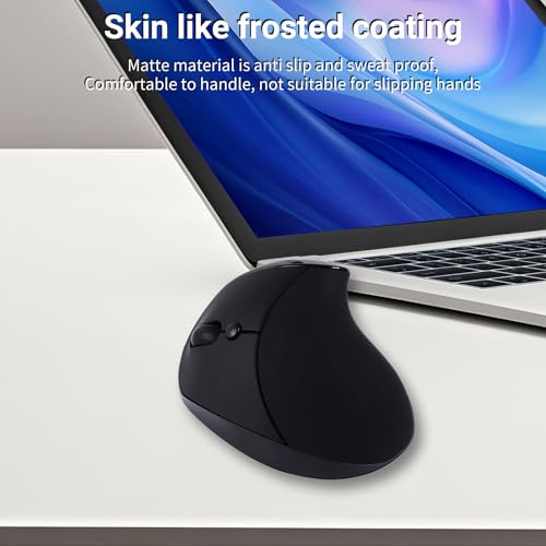 Justdfine Ergonomic Mouse, Wireless Vertical Mouse, Rechargeable Wireless Mouse,2.4GHz Optical Mouse : 3 Adjustable DPI 80...